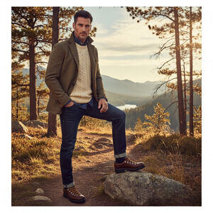 Roots Tuff Brown Leather Lug Sole Stein Eriksen Nordic Boots Shoes Men Sz 10.5